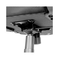 Кресло оператора Helmi HL-M07 Comfort ткань, спинка сетка черная/сиденье TW черная 306211