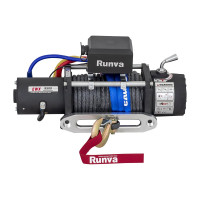 Автомобильная электрическая лебёдка RUNVA 12V 9500 lbs 4350 кг синтетический трос EWX9500SSR