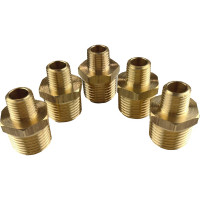 Ниппель переходной пневмо 1/2" НР х 1/4" НР, 5 шт HG 1645009