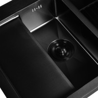 Мойка из нержавеющей стали WISENT 7851B-SR с PVD, со складной решеткой/ WS37851B-SR/WS-02-2B/W325014