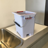 Тележка уборочная Vileda Professional, 2 съемных ведра 25л 10л, платформа, с ручкой, туннельный отжим, 147209 602116