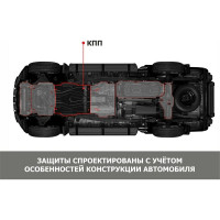 Защита кпп АвтоБроня для lada ваз 2121/2131/niva legend 2121/2131, сталь, с крепежом 222.06041.2