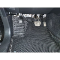 Ковры в салон автомобиля Eva Smart nissan murano ii (z51) вариант макси 3d 2008 - 2015 эва сота чёрные c серой окантовкой 3502-B5B1-S