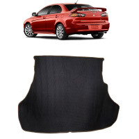 Ковры в салон автомобиля Eva Smart mitsubishi lancer x 2007 - 2017 эва сота чёрные c серой окантовкой 1546-B5B1-S