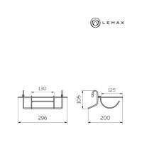 Полка для бумажного полотенца lemax, античная бронза YJ-G217 AB