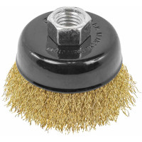 Кордщетка чашеобразная латунная для УШМ, 60 мм, в блистере ROCKFORCE RF-BWC025(29657)