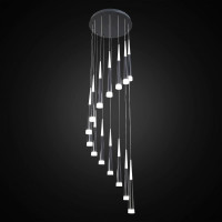 Каскадная люстра Citilux Вегас LED Чёрная CL227141