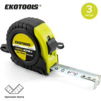 Рулетка EKOTOOLS Метрик-5 3 м, 18 мм, обрезиненный корпус 6111503