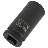 Головка ударная глубокая 6-гранная 24 мм, 3/4"DR Partner PA-46510024(13022)