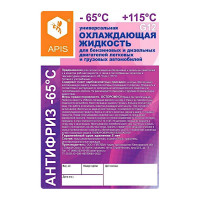 Охлаждающая жидкость для двигателя автомобиля APIS Антифриз-65 G12 50 кг RUZ-006-0007