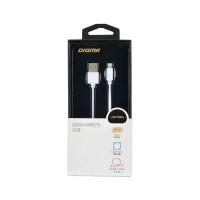 Кабель DIGMA LIGHT-1.2M-WH USB (m)-Lightning (m), 1.2 метра, белый, 1 штука в упаковке 1084558