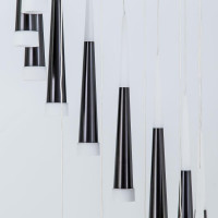 Каскадная люстра Citilux Вегас LED Чёрная CL227141