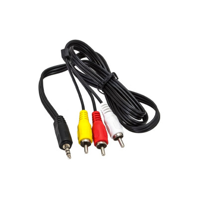 AURA Кабель миниджек 3,5>3RCA, 1 метр RCA-JV31