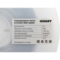 Gigant Светодиодная лента 5м, IP20, 1200Лм, 4000К G-HT24V-10W-4000K