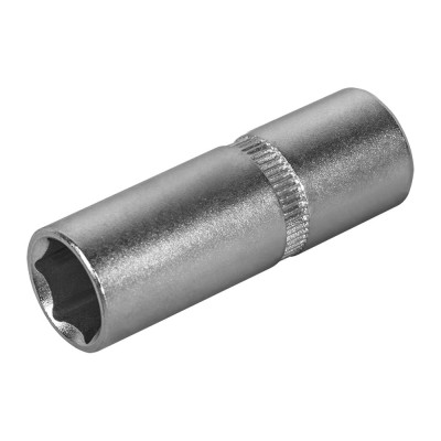 Глубокая торцевая головка КОБАЛЬТ 1/4, 12мм, Cr-V 643-965