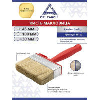 Кисть макловица DeltaRoll светлая щетина, 100x30 мм 18100