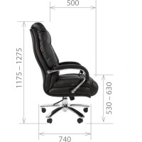 Компьютерное кресло CHAIRMAN 405 кожа черное 00-07029407