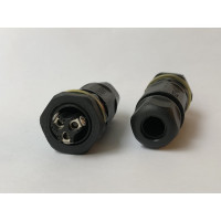 Водостойкий 3-полюсный разъем TTAF Elektronik в панель 250V 20A IP68 WPP-0302M20