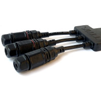 Водостойкий разветвитель TTAF Elektronik IP67 250Vac 16A 1х3 WPA-0304N20