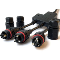 Водостойкий разветвитель TTAF Elektronik IP67 250Vac 16A 1х3 WPA-0304N20