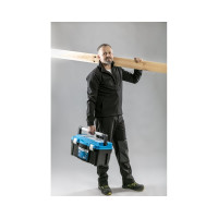 Рабочие штаны с мягкими вставками HOEGERT TECHNIK ELDE темно-синие, размер 2XL HT5K366-2XL