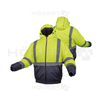 Светоотражающая куртка HOEGERT TECHNIK OKER, желтая, р.3XL HT5K244-3XL