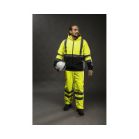 Светоотражающая куртка HOEGERT TECHNIK OKER, желтая, р.3XL HT5K244-3XL