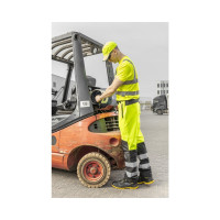 Светоотражающие штаны HOEGERT TECHNIK TRAUN Softshell желтые, р. 2XL HT5K337-2XL