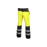 Светоотражающие штаны HOEGERT TECHNIK TRAUN Softshell желтые, р. 2XL HT5K337-2XL