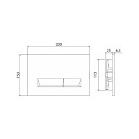 Кнопка смыва BelBagno MARMI цвет-золото BB013-MR-ORO
