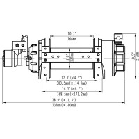 Гидравлическая лебёдка RUNVA 15000 lbs 6800 кг HWV15000