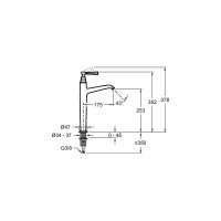 Смеситель для раковины Jacob Delafon Cleo 00269976 E24309-CP