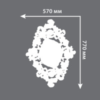 Потолочная розетка 770х570 мм, h=35 мм DR 18