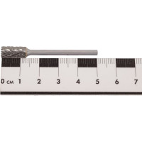 Борфреза твердосплавная цилиндрическая с режущим торцом (6x13x3x48 мм; B061303; двойная насечка) Булава 000452