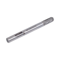 Борфреза твердосплавная сфероцилиндрическая (6x16x6x60 мм; C061606; двойная насечка) Булава 000707