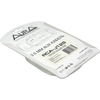 Кабель AurA миниджек, 3,5 > 3,5 mm, серебристый, 1 метр RCA-J12S