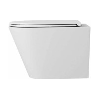 Подвесной унитаз Teymi Solli безободковый, сиденье микролифт T40201 ЦБ-00259927