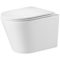 Подвесной унитаз Teymi Solli безободковый, сиденье микролифт T40201 ЦБ-00259927