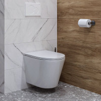 Подвесной унитаз Teymi Solli безободковый, сиденье микролифт T40201 ЦБ-00259927