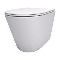 Подвесной унитаз Teymi Solli безободковый, сиденье микролифт T40201 ЦБ-00259927