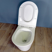 Подвесной унитаз Teymi Solli безободковый, сиденье микролифт T40201 ЦБ-00259927