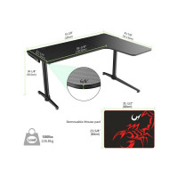 Игровой компьютерный стол EUREKA L60R ERK-L60R-B