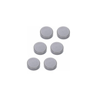 Супермощные неодимовые магниты BRAUBERG HEAVY DUTY малого диаметра 20 мм, набор 6 шт., серые 237485