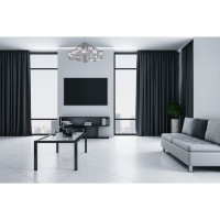 Подвесная люстра Crystal Lux NICOLAS SP-PL10+5 NICKEL/WHITE