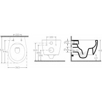Чаша подвесного унитаза ALLEN BRAU Fantasy 4.11004.IV айвори 00288274