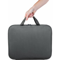 Папка Staff EVERYDAY на молнии с ручками, А4, полиэстер, серая 270732