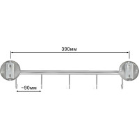 Настенный кронштейн Solinne Blanco 5 крючков, хром B-51108-5 2536.318
