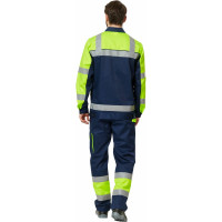 Костюм Эксперт Спецодежда Илион Сигнал темно-синий, флуоресцентный желтый, р.64-66, рост 170-176 6446000062442
