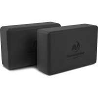 Блок для йоги ZDK черный, 2шт, 23x15x8см, 180г ZDKblock7.5/black