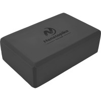 Блок для йоги ZDK черный, 2шт, 23x15x8см, 180г ZDKblock7.5/black